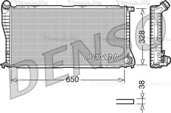 Радиатор охлаждения двигателя Denso (алюминий). Артикул DRM05002