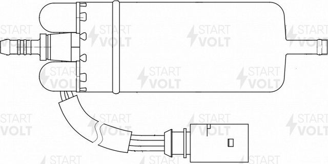 Бензонасос (топливный насос) StartVOLT для Volkswagen New Beetle II (A5) 2011-2018. Артикул SFP 1812