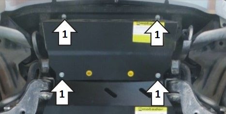 Защита АвтоСтандарт для радиатора Mitsubishi L200 V 2015-2018. Артикул 51309