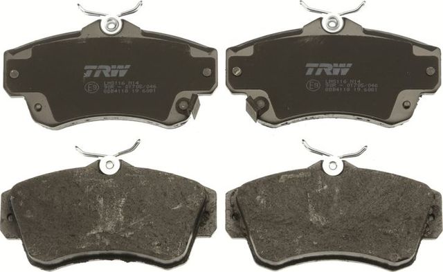 Тормозные колодки TRW COTEC передние для Dodge Neon II 1999-2005. Артикул GDB4118