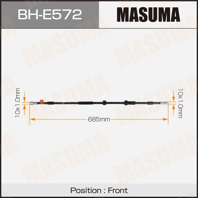 Шланг тормозной MASUMA MERCEDES- /front/ GL-CLASS (X166) Masuma. Артикул BHE572