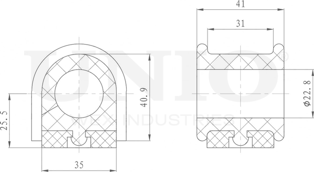 Втулка стабилизатора (Unio). Артикул RMP-10149
