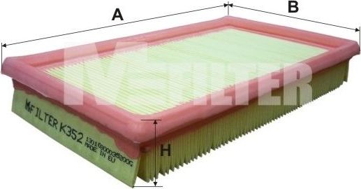 Воздушный фильтр MFilter. Артикул K 352