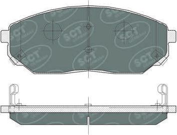 Тормозные колодки SCT-Germany. Артикул SP 371 PR