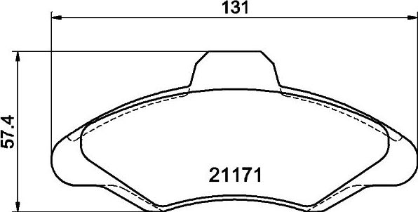 Тормозные колодки Mintex. Артикул MDB1493