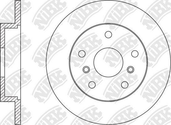 Тормозной диск NiBK. Артикул RN1570