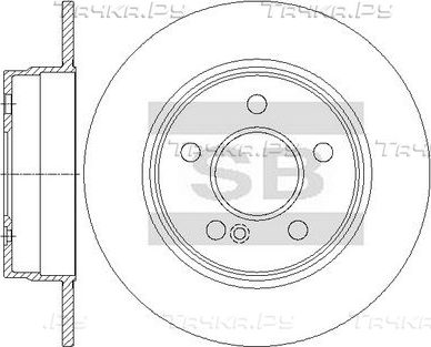 Тормозной диск Sangsin Hi-Q. Артикул SD5426