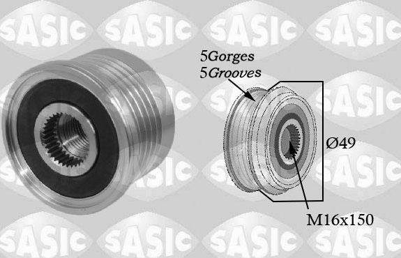 Шкив генератора Sasic. Артикул 1674005
