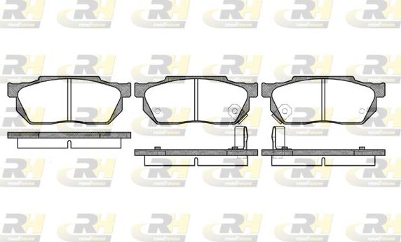 Тормозные колодки RoadHouse передние для Honda Integra I 1985-1989. Артикул 2193.02