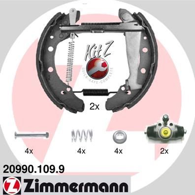Тормозные колодки Zimmermann KIT Z. Артикул 20990.109.9