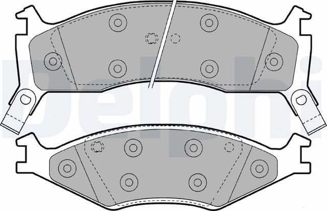 Тормозные колодки Delphi (Semi-Metallic). Артикул LP1021