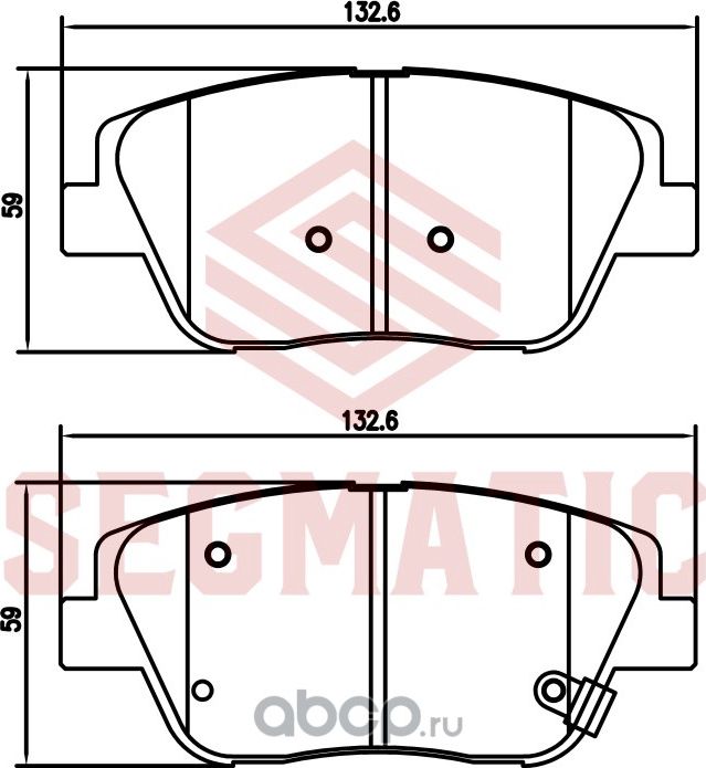 Колодка торм диск пер (Segmatic). Артикул SGBP2689