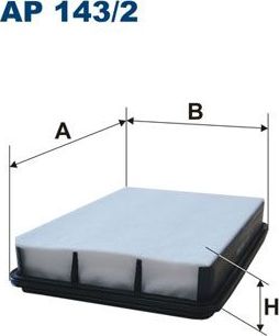 Воздушный фильтр Filtron для Toyota Land Cruiser Prado 150 2009-2026. Артикул AP 143/2