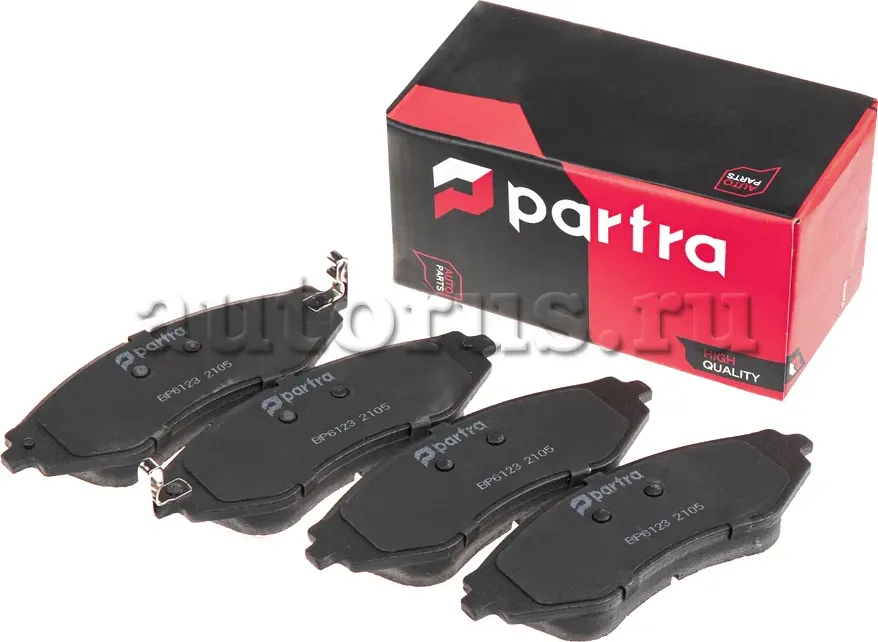 Колодки тормозные дисковые | перед прав/лев | (Partra). Артикул BP6123