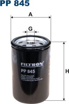 Топливный фильтр Filtron. Артикул PP 845
