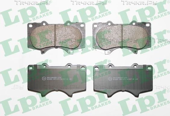 Тормозные колодки LPR для Toyota 4Runner IV 2002-2009. Артикул 05P1379