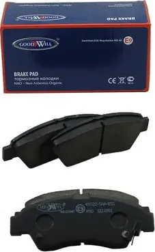 Колодки тормозные дисковые передние, комплект (Goodwill). Артикул 1039F