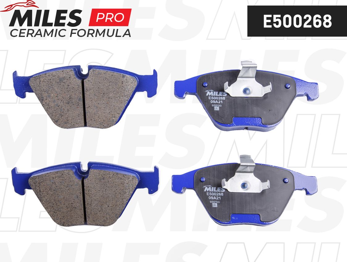 Тормозные колодки Miles (Керамика). Артикул E500268
