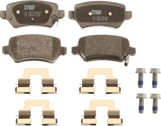 Тормозные колодки TRW задние для Kia Ceed II 2012-2018. Артикул GDB3585