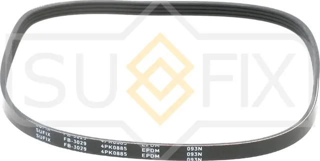 Ремень поликлиновый 4PK0885 (Sufix). Артикул FB3029