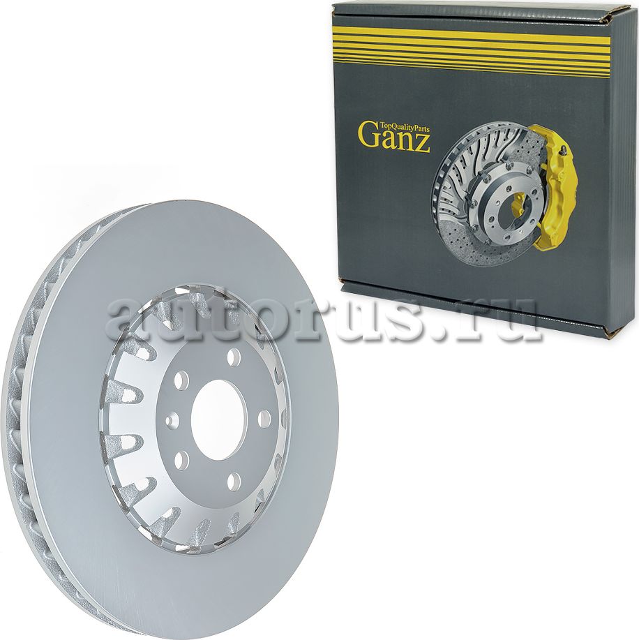 Диск тормозной передний с покрытием (Ganz). Артикул GIJ06241