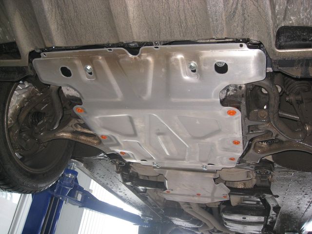 Защита алюминиевая Alfeco для картера Volkswagen Touareg II 2010-2018. Артикул ALF.50.01al