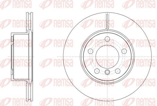 Тормозной диск Remsa передний для BMW 3 VI (F3x) 2011-2026. Артикул 61449.10