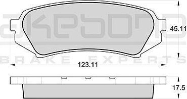 Тормозные колодки Akebono Standard. Артикул AN-499K
