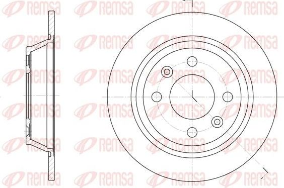 Тормозной диск Remsa задний для Saab 900 II 1993-1998. Артикул 6195.00