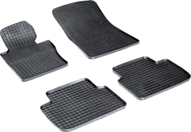 Коврики резиновые Seintex с узором сетка для салона BMW 3 E46 1998-2005. Артикул 00979