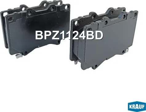 Колодки тормозные дисковые Krauf. Артикул BPZ1124BD