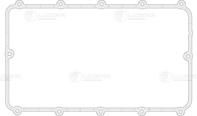 Прокладка клапанной крышки FORD/PEUGEOT TRANSIT/BOXER 11 (Luzar). Артикул LES21001