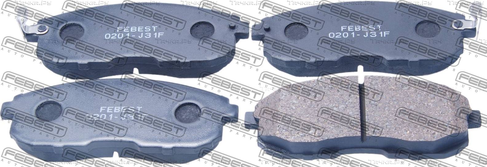 Тормозные колодки Febest передние для Nissan Cube Z12 2010-2026. Артикул 0201-J31F