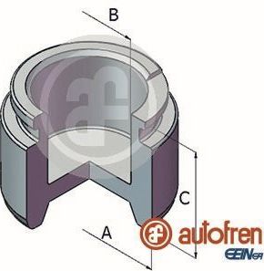 Поршень тормозного суппорта Autofren Seinsa (сталь) передний для Mercedes-Benz W123 1976-1985. Артикул D025328
