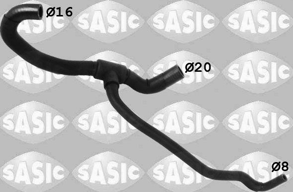 Патрубок радиатора (системы охлаждения) Sasic для Opel Vectra C 2002-2008. Артикул 3406263