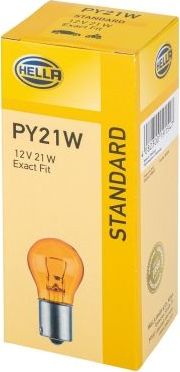 PY21W 12V-21W (BAU15s) Hella STANDARD. Артикул 8GA 006 841-121