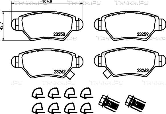Тормозные колодки Hella Pagid. Артикул 8DB 355 019-271