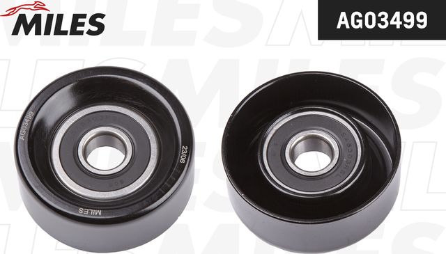 Направляющий (ведущий) ролик приводного поликлинового ремня Miles. Артикул AG03499