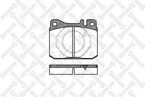 Тормозные колодки Stellox передние для Mercedes-Benz W123 1976-1985. Артикул 021 040-SX