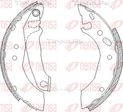 Тормозные колодки Remsa задние для Ford Escort V 1990-2000. Артикул 4507.00
