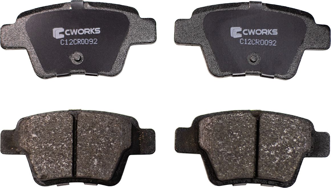 Колодки тормозные задние (Low Metallic) (Cworks). Артикул C12CR0092