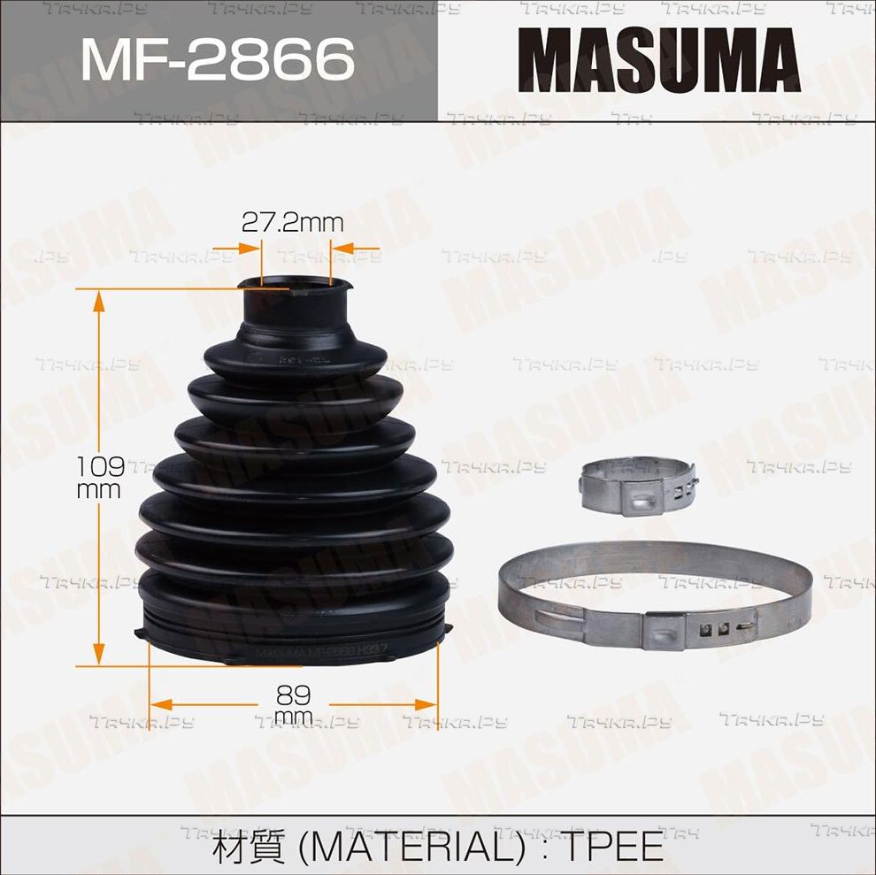 Пыльник шруса (комплект) Masuma. Артикул MF-2866