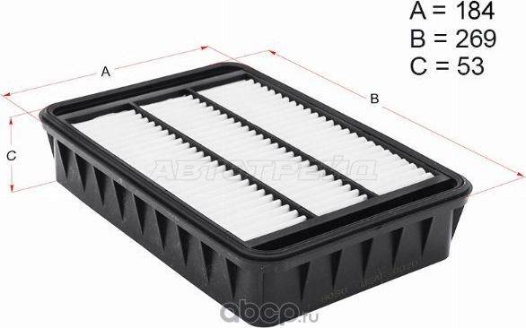 Фильтр воздушный MITSUBISHI OUTLANDER 06-/ASX 10- / LANCER X 07 (Hosu). Артикул HSAF0020