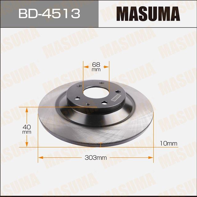 Тормозной диск Masuma. Артикул BD-4513