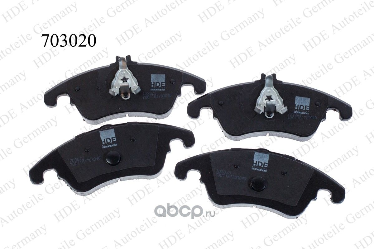 Колодки тормозные (HDE). Артикул 703020