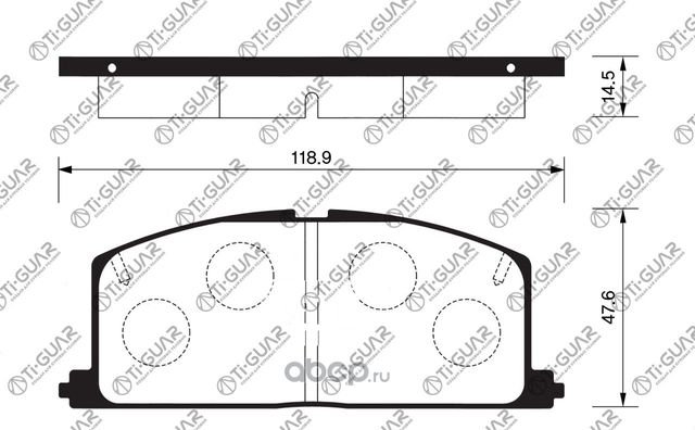 Тормозные колодки (TI-Guar). Артикул TG113C