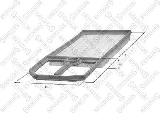 Воздушный фильтр Stellox (бумага) для Citroen C6 2005-2012. Артикул 71-01619-SX