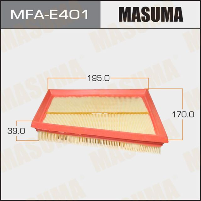 Воздушный фильтр Masuma. Артикул MFA-E401