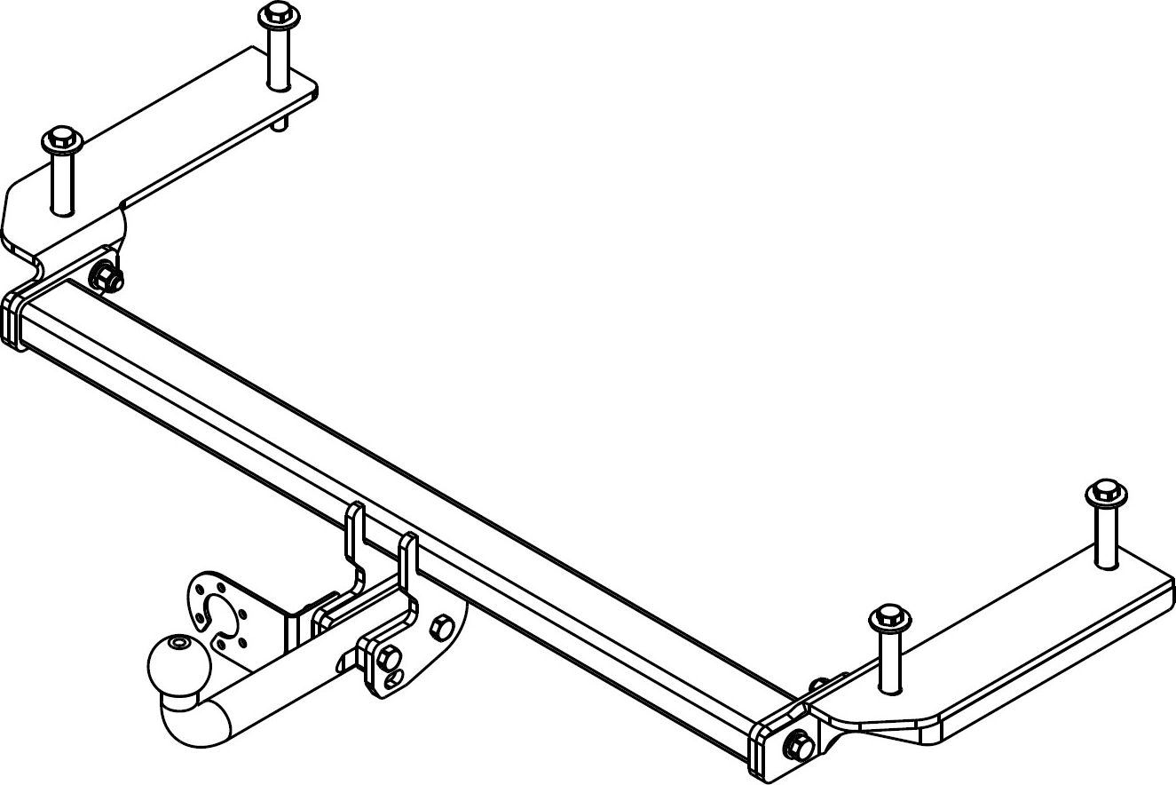 Фаркоп AvtoS для Chery Tiggo 4 2019-2023. Артикул CE 05