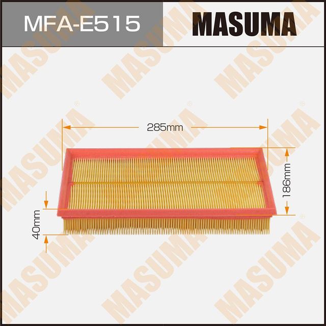 Воздушный фильтр Masuma. Артикул MFA-E515